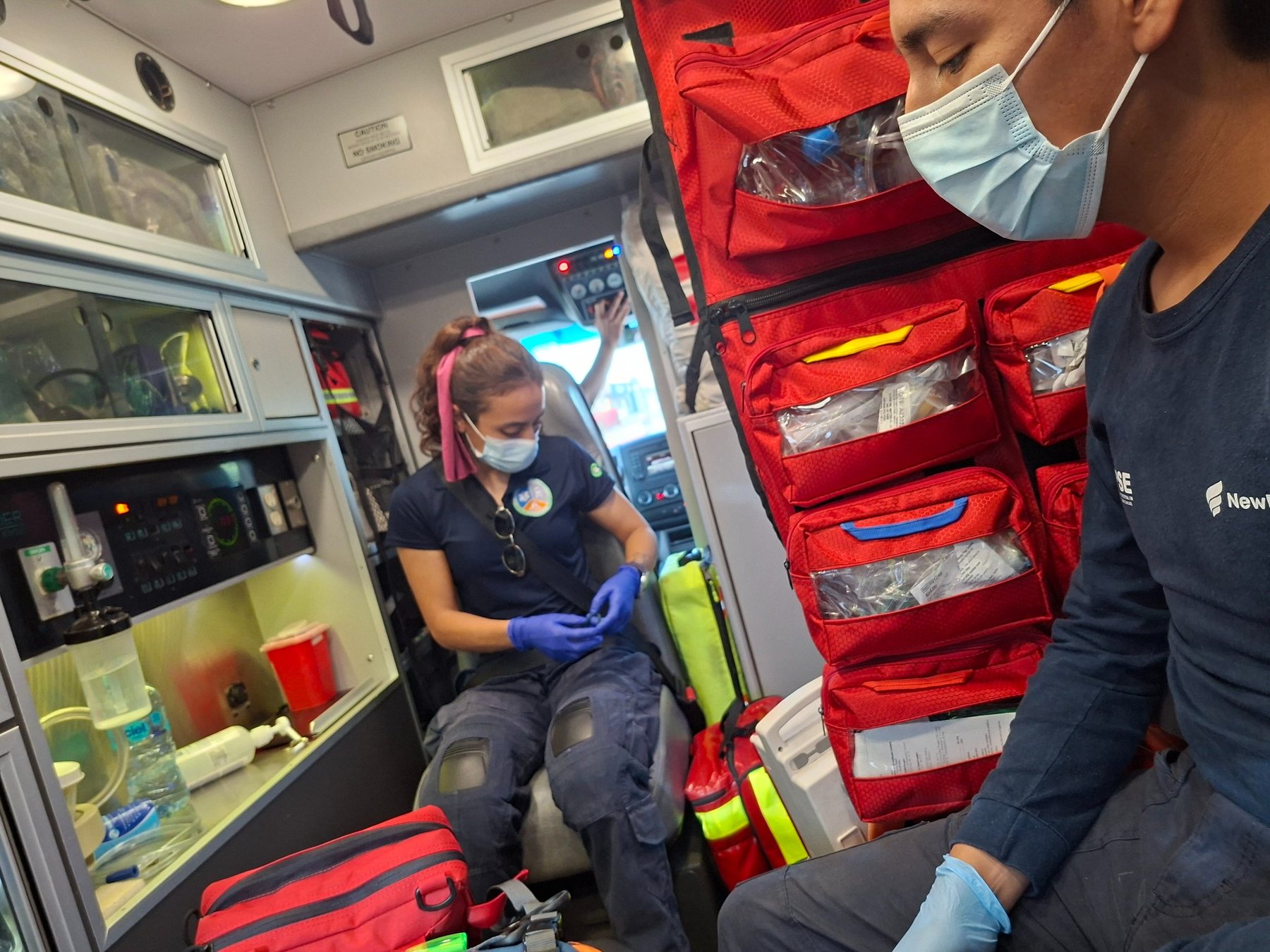 Práctica dentro de ambulancia CAPSE